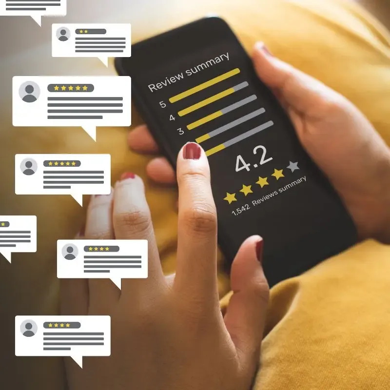 Review summary on the phone